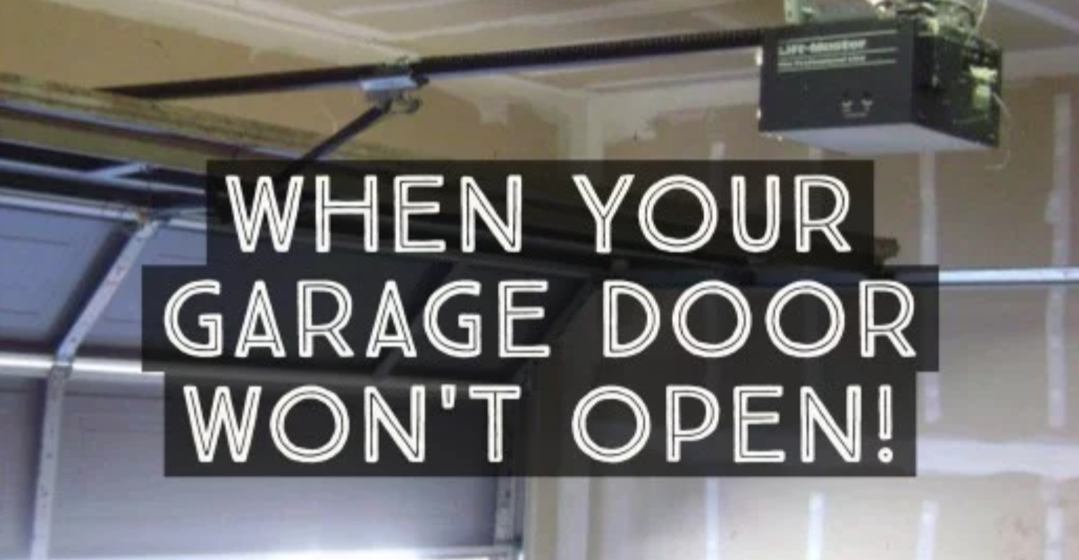 Reason for garage door repair when your garage door wont open on your Roswell an Alpharetta Georgia home