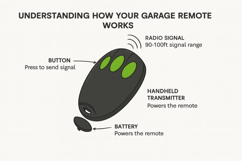 Modern garage door openers are not triggered by passing aircraft